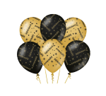 Classy party balloons Gefeliciteerd