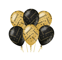 Ballons Classy Party "Gefeliciteerd"