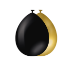 Ballons 10 pièces Gold and Black