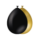 Balloons 10 pcs Gold and Black