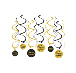 Spirale Classy Party Swirls "Happy Birthday"