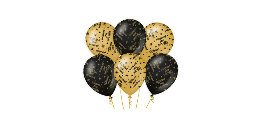 Ballons Classy Party "Pensioen"