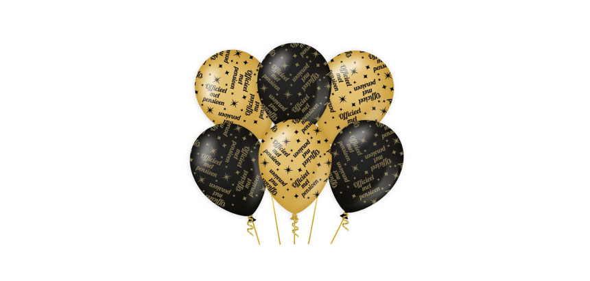 Ballons Classy Party "Pensioen"