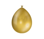 Ballons métalliques 10 pièces Gold