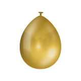 Balloons metallic 10 pcs Gold