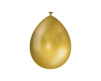 Ballons métalliques 10 pièces Gold