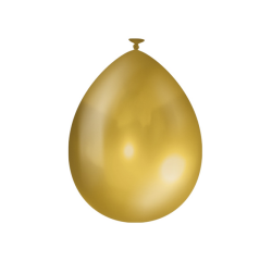 Ballons métalliques 10 pièces Gold