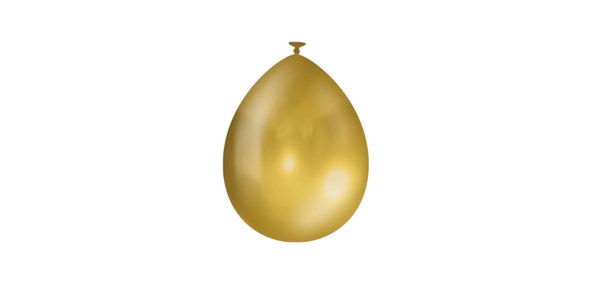 Balloons metallic 10 pcs Gold