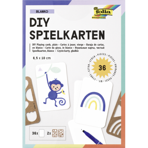 Speelkaarten Folia Blanco 6.5x10cm pak à 36 stuks