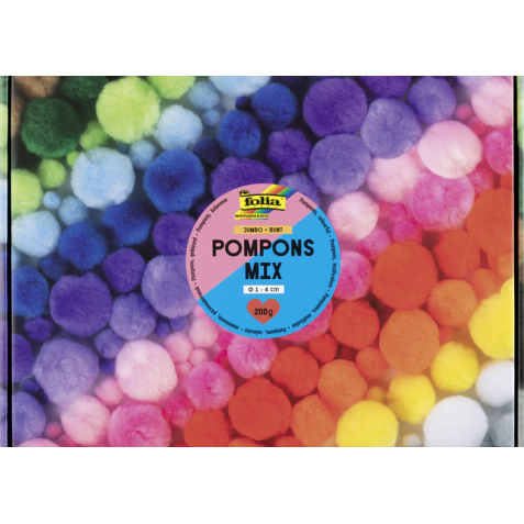 Pompons Folia 200 gram assorti