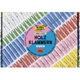 Mélange de pinces en bois BASIC Jumbobox, 500 g