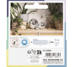 Mosaïque miroir Folia Silver autocollante 5x5mm