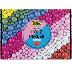 Perle en bois Foila 1000g assorti