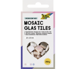 Mosaïque en verre Folia 10x10mm Irisé assorti
