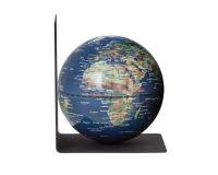 Serre-livres Troika avec globe magnétique 13cm bleu-vert