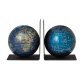 Serre-livres Troika avec globe magnétique 13cm set 2 pièces assorti