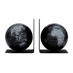 Serre-livres Troika avec globe magnétique 13cm bleu-vert 2 pièces