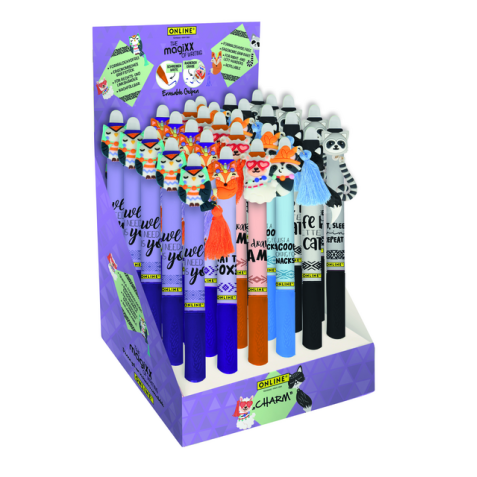 Stylo gel Online MagiXX Fun Charm 0,7mm assorti