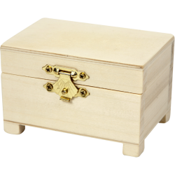 Schatkist Creativ Company 6x9x6cm hout