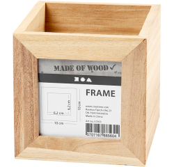 Bac à crayons Creativ Company 10x10x10cm bois