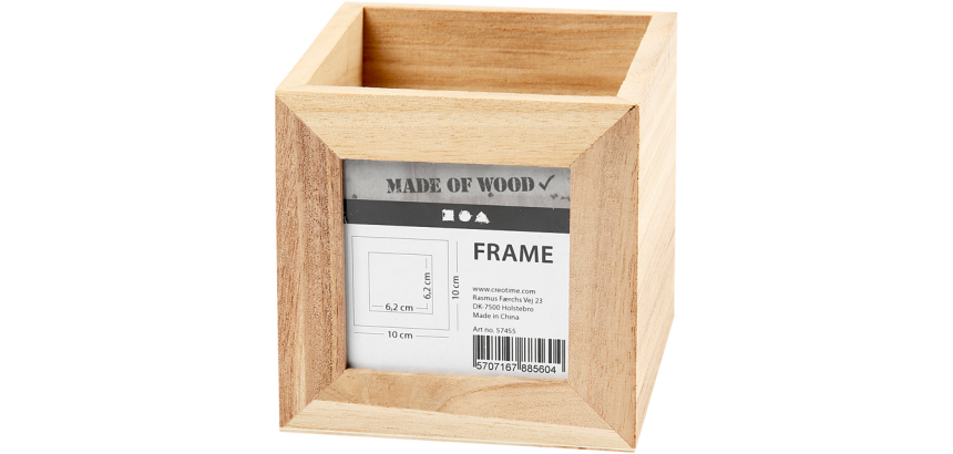 Creativ Company pencil holder 10x10x10cm wood