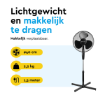 Ventilateur sur pied BRASQ F300 Ø 40cm noir