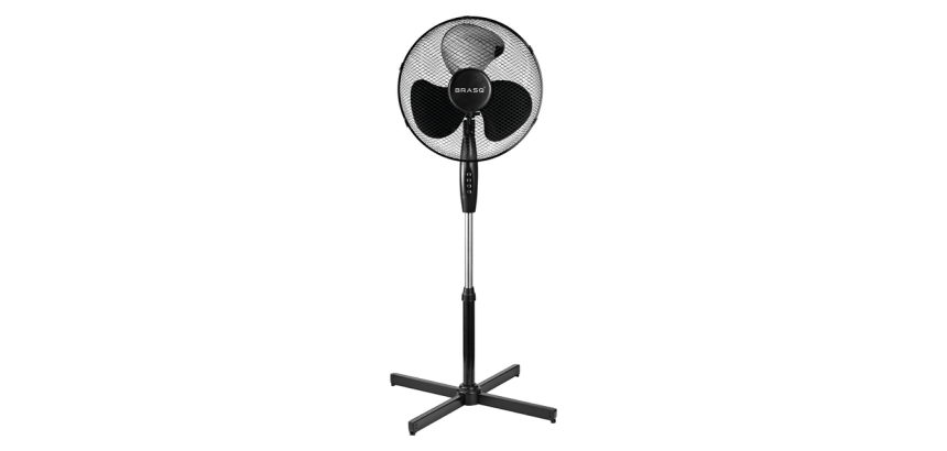 Ventilateur sur pied BRASQ F300 Ø 40cm noir