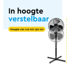 Ventilateur sur pied BRASQ F300 Ø 40cm noir