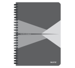Cahier Leitz Office A5 ligné 180 pages 80g gris gris