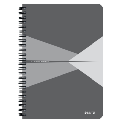 Cahier Leitz Office A5 ligné 180 pages 80g gris gris