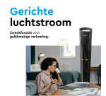 Ventilateur sur colonne BRASQ F500 H79cm noir