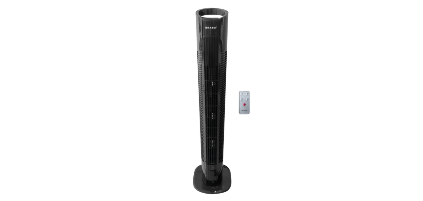 Ventilateur sur colonne BRASQ F500 H79cm noir