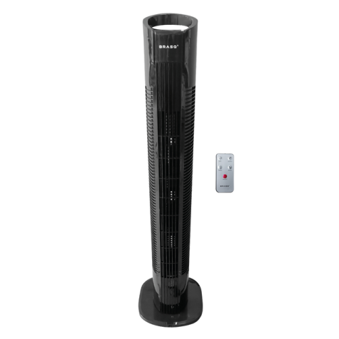 Ventilateur sur colonne BRASQ F500 H79cm noir