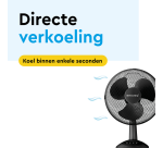 Tafelventilator BRASQ F400 Ø 30cm zwart