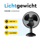 Tafelventilator BRASQ F400 Ø 30cm zwart