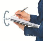 Cahier Leitz Office A5 ligné 180 pages 80g gris rouge