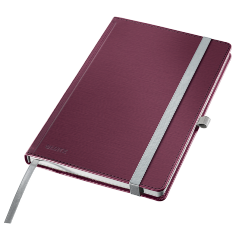Carnet de notes Leitz Style A5 ligné 160 pages 100g rouge