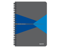 Notitieboek Leitz Office A5 lijn 180 pagina's 80gr grijs blauw