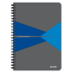 Cahier Leitz Office A5 ligné 180 pages 80g gris bleu