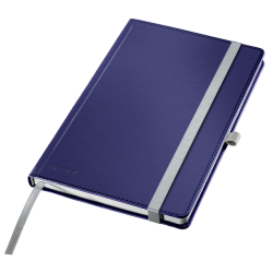 Notitieboek Leitz Style A5 lijn 160 pagina's 100gr blauw