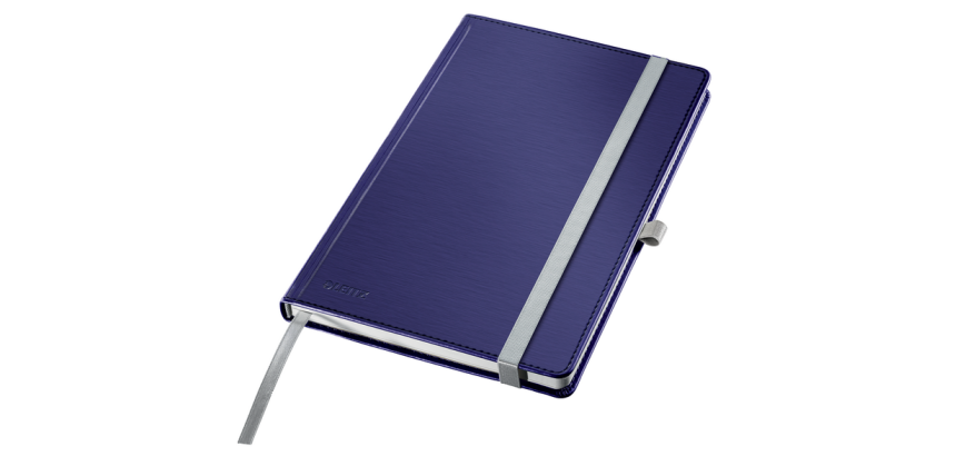 Carnet de notes Leitz Style A5 ligné 160 pages 100g bleu