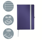 Carnet de notes Leitz Style A5 ligné 160 pages 100g bleu