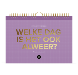 Calendrier familial 2026 Lannoo 310x220 Mama Baas 7 jours/1 page