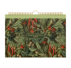 Calendrier familial 2026 Lannoo 310x220 Botanic 7 jours/1 page blanc vert