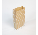 Sachet cadeau Clairefontaine 16x30x5cm kraft étoiles 50 pièces