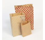 Sachet cadeau Clairefontaine 16x30x5cm kraft étoiles 50 pièces