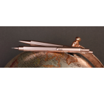 Balpen Rhodia scRipt medium rozenhout