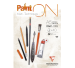 Bloc à dessin Clairefontaine Paint On A5 40 feuilles 250g