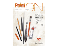 "clairefontaine paint'on, glued, a5 painting ad"