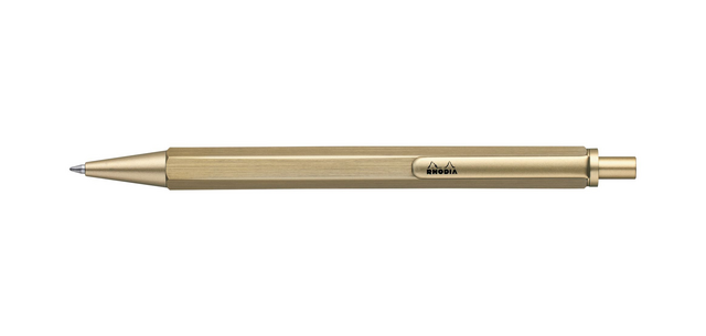 Balpen Rhodia scRipt medium goud